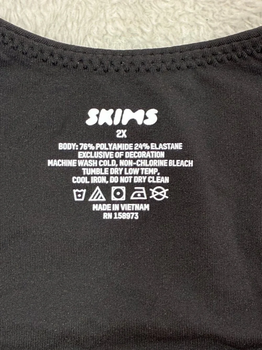 NEW SKIMS Fits Everybody Square Neck Bodysuit Size 2X